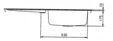 SUTER Royal RO100 flächenbündige Spüle 100x50 cm EDELSTAHL B-L