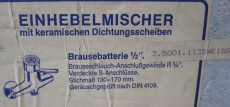 Schläfer Duscharmatur Brausebatterie WEISS