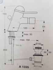 IDEAL STANDARD Ceratop Bidet Armatur Bidetarmatur in Weiss