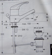 Ideal Standard Ceradisc Waschbeckenarmatur Chrom