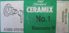 Ceramix No.1 Unterputz-Armatur Duscharmatur Brausebatterie WEISS-BICOLOR