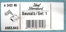 Bausatz 2 Idealux Junior Oberteile Unterputz Thermostat Chrom