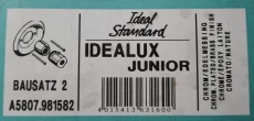 Bausatz 2 - Idealux Junior Oberteile Unterputz-Armatur Chrom-Edelmessing