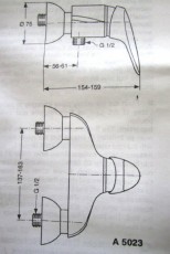 IDEAL STANDARD Ceramix Duscharmatur Duschwannenarmatur WEISS