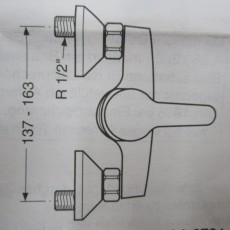 Ideal Standard Ceramix Duschwannenarmatur Duscharmatur CHROM-EDELMESSING