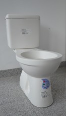Komplettset Stand WC Abgang Boden Senkrecht Tiefspüler + Deckel + Spülkasten