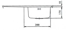 SUTER Comfort C75 Spüle 75x50 cm Edelstahl BECKEN-RECHTS