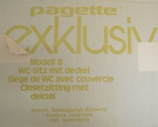 Pagette Exklusiv WC-Sitz Toilettensitz WC-Brille WC-Deckel SABLE HARMUNIC