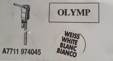 OLYMP Einhandmischer Friseurarmatur 2-Loch Weiss