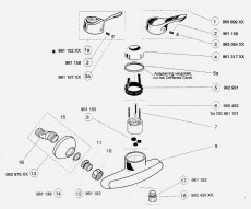 IDEAL STANDARD Comfort / Ceramix Duschwannenarmatur Chrom Brausebatterie Duscharmatur Brausemischer