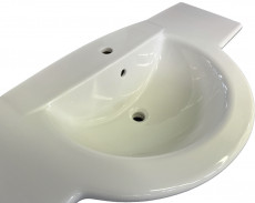 IDEAL STANDARD SIENA Waschbecken Waschtisch 125 x 54 cm rechts und links Schnittkante WEISS