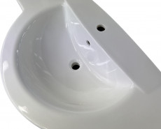 IDEAL STANDARD SIENA Waschbecken Waschtisch 125 x 54 cm rechts und links Schnittkante WEISS