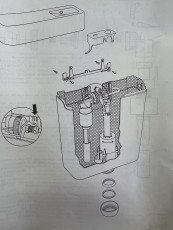 Ablauf Armatur für Spülkasten Sanit 937