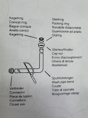 Spülbogen Spülkasten Ägäis Spülrohrbogen