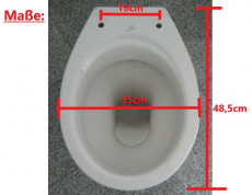 IDEAL STANDARD Stand-WC Flachspüler WEISS