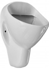 NOVOBOCH Urinal Pissoir Zulauf von oben Manhattan-Grau