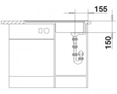 FRANKE EA/LUX Leinen Spüle 86 x 43,5 cm Becken-Links Leinenstruktur  Einbauspüle Küchenspüle Edelstahl