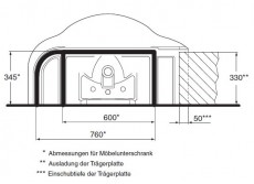 IDEAL STANDARD Lindos Special Waschbecken Waschtisch Pergamon 100 cm