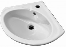 NOVO-BOCH Eck-Handwaschbecken Eck-Waschtisch WEISS 32 cm