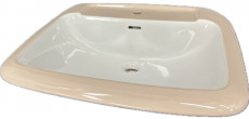 NOVO-BOCH Waschbecken Waschtisch 2-Ton Beige/Weiss 66 x 55 cm