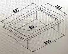 BLANCO Plus 8 Doppelbecken 86 x 50 cm Spüle Einbauspüle Küchenspüle Edelstahl