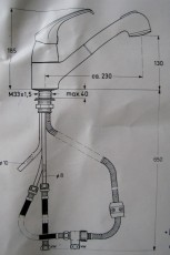 IDEAL STANDARD CeraMix Küchenarmatur Bronze Braun mit Brause