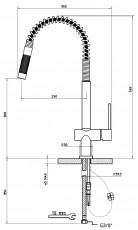 RIEBER Oxygene 909 Küchenarmatur mit Brause CHROM