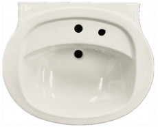 NOVO-BOCH bathroom sink Crocus-Blue-matt light 67 x 56 cm