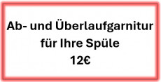 Passende Ab- und Überlaufgarnitur für Ihre Spüle – 12€