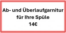 Passende Ab- und Überlaufgarnitur für Ihre Spüle – 14€