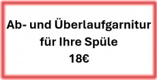 Passende Ab- und Überlaufgarnitur für Ihre Spüle – 18€