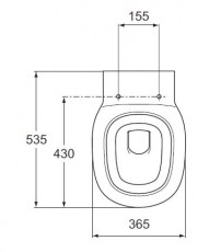 IDEAL STANDARD KIMERA Stand-WC BAHAMABEIGE BEIGE