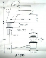 IDEAL STANDARD Ceratop Waschbeckenarmatur Waschtischarmatur ROT