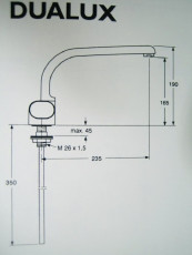 IDEAL STANDARD Dualux Küchenarmatur Edelmessing