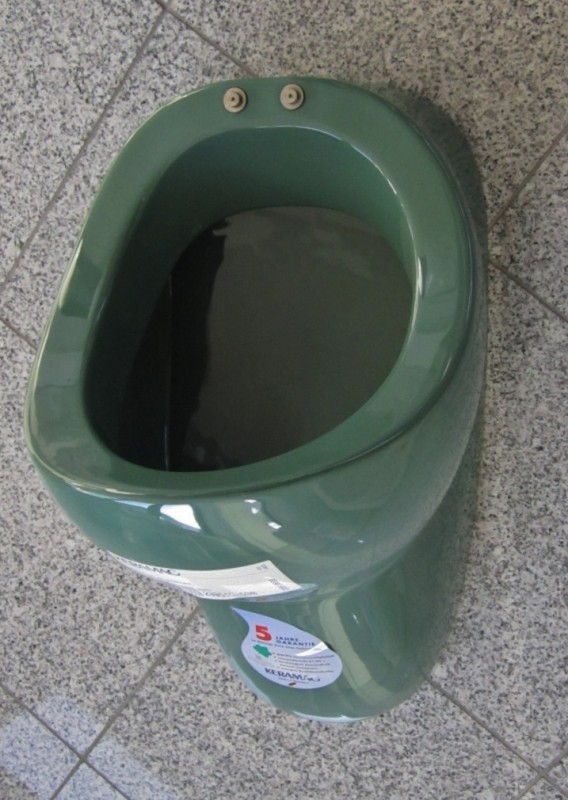 KERAMAG MONDO Urinal Zulauf von hinten MENTO-TÜRKIS