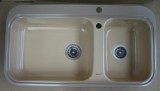 ALAPE kitchen sink 124 CAPPUCCINO 92x50,5 cm